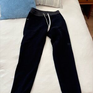 Vuori Black Joggers with Gray Waistband